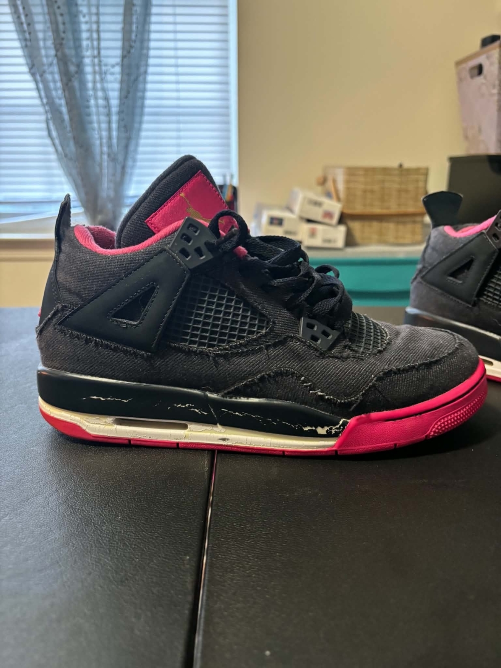 Jordan Kids Shoes Black and Pink